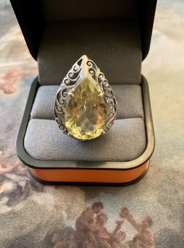 Marquise énorme citrine - marquise,