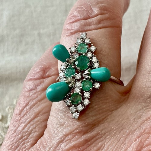 Ancienne bague blanc - bague,
