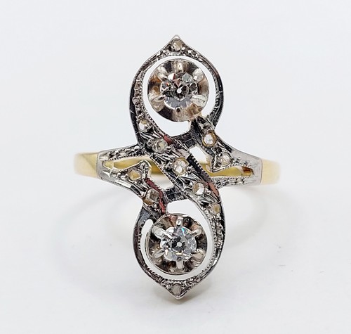 Bague marquise antique 18k - marquise, or