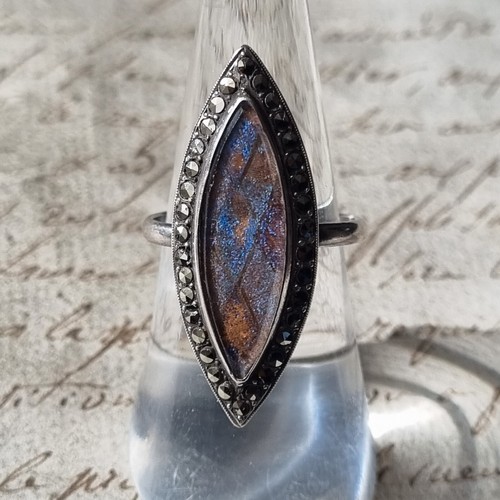Bague marquise art deco - deco, 1920